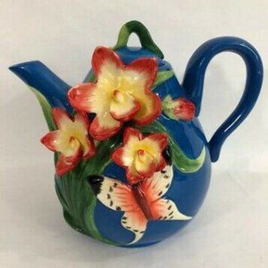Pier1 Imports Handpainted Porcleain Teapot